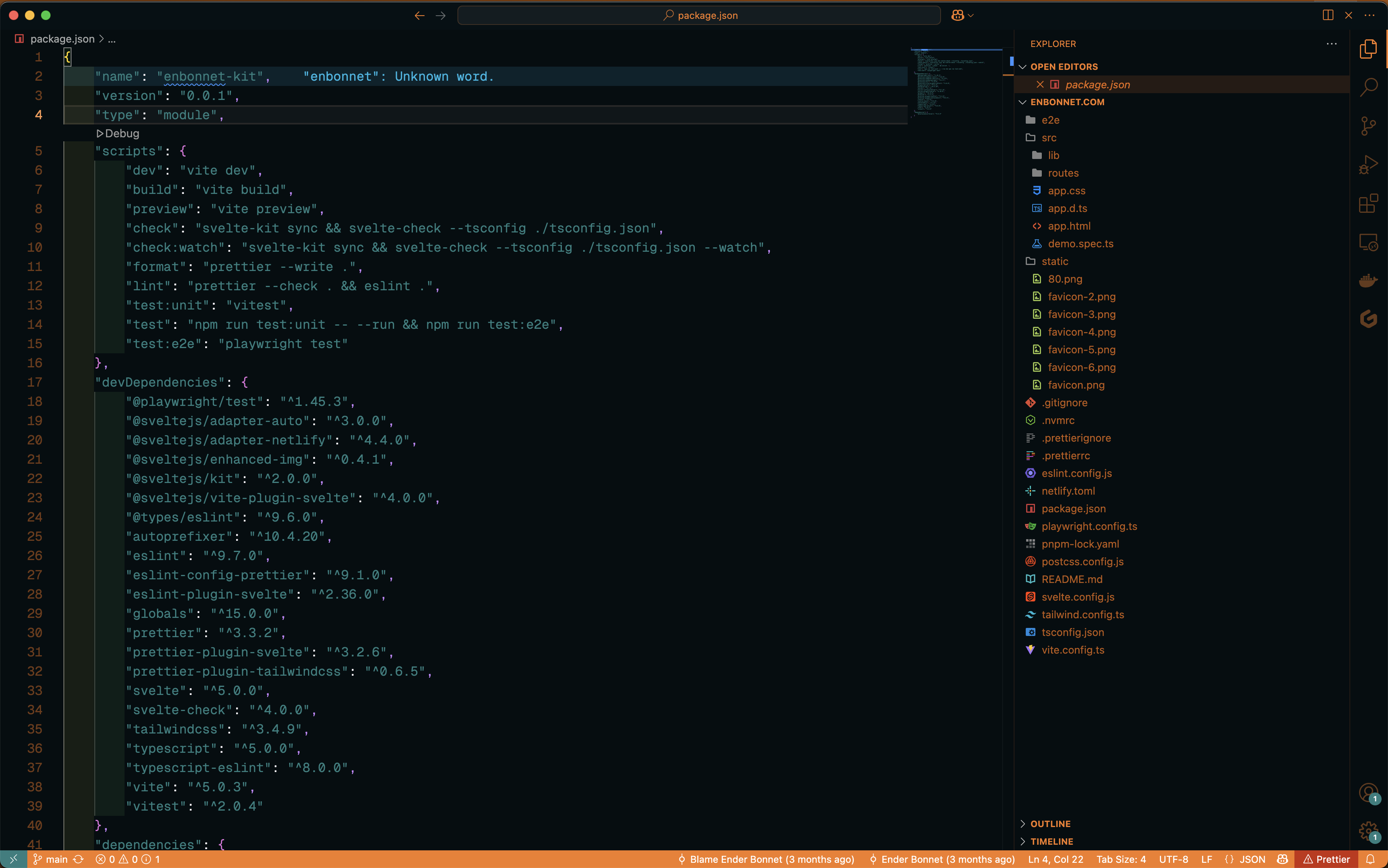 Orange Ocean Theme in VS Code